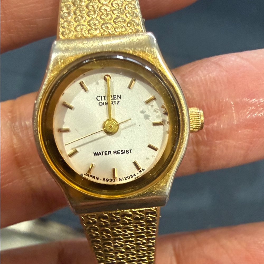 Citizen Gold Quartz Water Resistant Watch